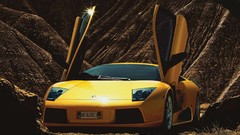 Cars roadster Noble lamborghini murcielago Italian yellow cars 