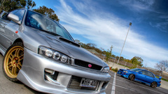 Cars silver Subaru vehicles