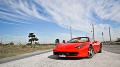 Cars skies Ferrari 458 Spider