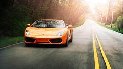 Cars Speed lamborghini gallardo Orange Road