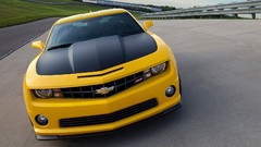 Cars sports cars race tracks yellow cars Chevrolet Camaro 1LE