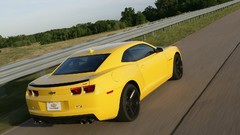 Cars sports cars race tracks yellow cars Chevrolet Camaro 1LE