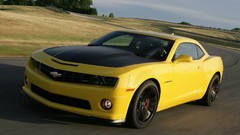 Cars sports cars race tracks yellow cars Chevrolet Camaro 1LE