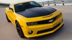 Cars sports cars race tracks yellow cars Chevrolet Camaro 1LE
