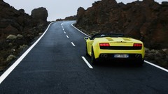 Cars Spyder lamborghini gallardo yellow cars