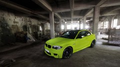 Cars static bmw 1-series green cars BMW 1 series M Coupe