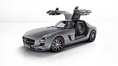 Cars studio Supercars sls amg butterfly doors Mercedes-Benz SLS 