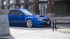Cars subaru impreza blue cars