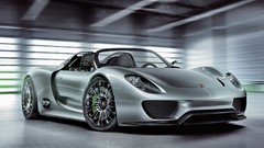 Cars super cars silver cars Porsche 918 Spyder