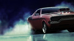 Cars supercharger burnout american muscle car