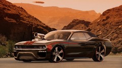 Cars supercharger virtual tuning Dodge Challenger SRT8