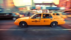 Cars Taxi Times Square USA urban new york city