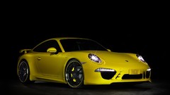Cars techart porsche 911 yellow cars