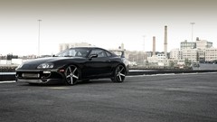 Cars Toyota vehicles cityscapes Supercars Toyota supra Rims 