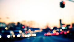 Cars traffic roads bokeh blurred streets cityscapes