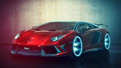 Cars Tron Lamborghini-Aventador
