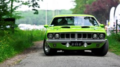 Cars vehicles barracuda cuda green cars Plymouth Barracuda Hemi 