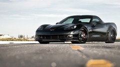 Cars vehicles chevrolet corvette black cars