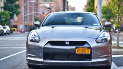 Cars vehicles cityscapes Nissan GT-R R35