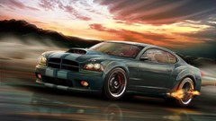 Cars vehicles digital art muscle cars dodge charger