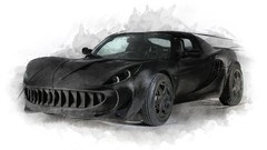 Cars vehicles drowing PG Elektrus