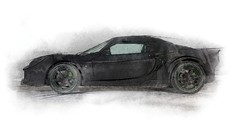 Cars vehicles drowing PG Elektrus