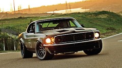 Cars vehicles Ford mustang muscle cars harbinger front angle 