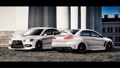 Cars vehicles Mitsubishi Lancer