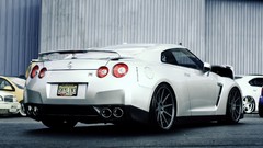 Cars vehicles Nissan GT-R R35