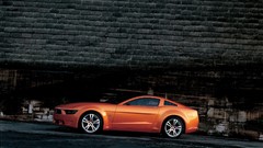 Cars vehicles orange cars Ford Mustang Giugiaro
