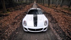 Cars vehicles Supercars Italian white cars Ferrari 599 GTO