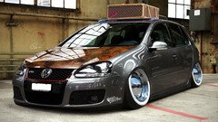 Cars vehicles Volkswagen Golf GTI