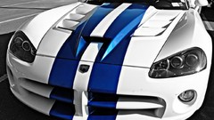 Cars Viper dodge viper muscle cars selective coloring