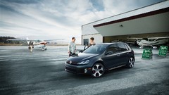 Cars Volkswagen Golf German cars black cars Volkswagen Golf GTI