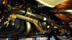 Cars wheel under rusted