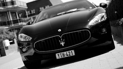 Cars wheels Maserati monochrome vehicles automobiles