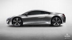 Cars white background side view vehicles concept cars acura nsx