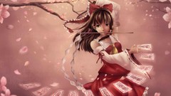Cart project fan art hakurei reimu touhou video games