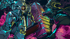 cartoon artwork mech pink pacific rim Movies 2013 (Year)