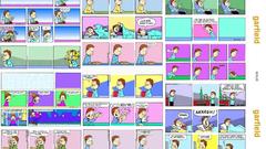 Cartoon comics Garfield