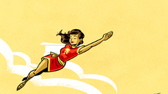 Cartoon dc comics captain