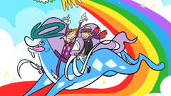 Cartoon Pokemon Ho-oh Suicune