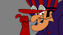 cartoon Simple Background Wacky Races Dick Dastardly comic art
