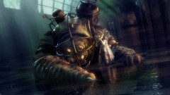 Cartoons bioshock big daddy fantasy art