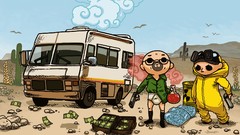 Cartoons Breaking Bad walter white jesse pinkman artwork