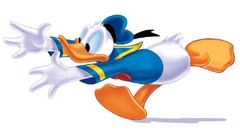 Cartoons Donald Duck white