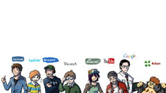 Cartoons facebook Internet google