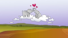 Cartoons love elephants