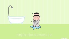 Cartoons ninjas funny shower