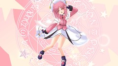 Cartoons pink hair mahou shoujo lyrical nanoha